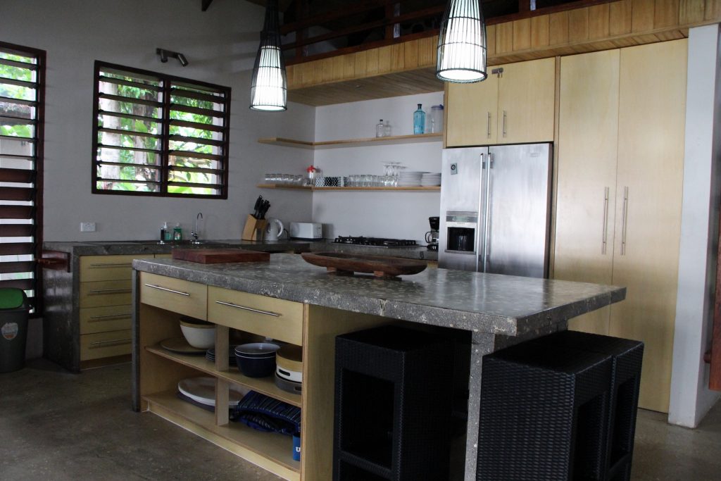 Completed refurbishment of a villa in Vanuatu using kokoda hardwood plywood