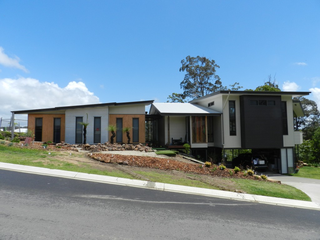 Shadowclad used to create an exterior feature wall
