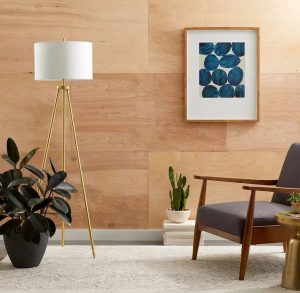 Plywood Accent Wall